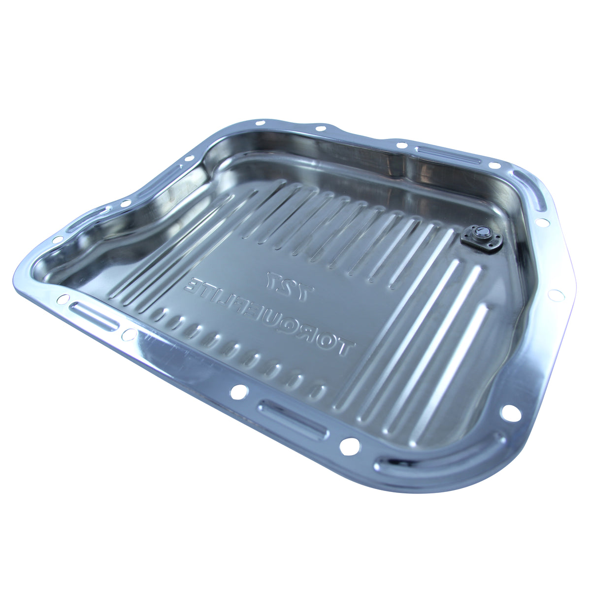 TFI Racing Transmission Pan Chrysler Torqueflite 727 OEM Height Steel Finned