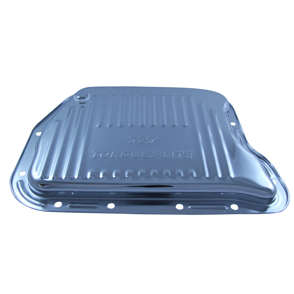 TFI Racing Transmission Pan Chrysler Torqueflite 727 OEM Height Steel Finned