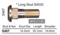 2,4 or 6 Front Wheel Stud Set of 6 for Nissan Patrol GQ Y60 & GU Y61