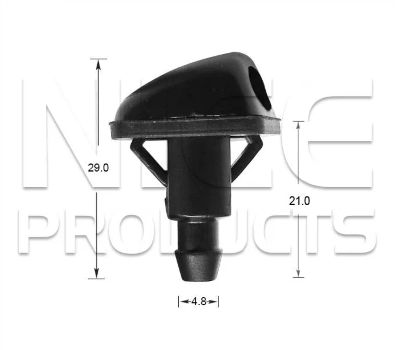 2x Windscreen Wiper Nozzle SprayerJet for Suzuki Alto SH410 | 01/95 - 12/99