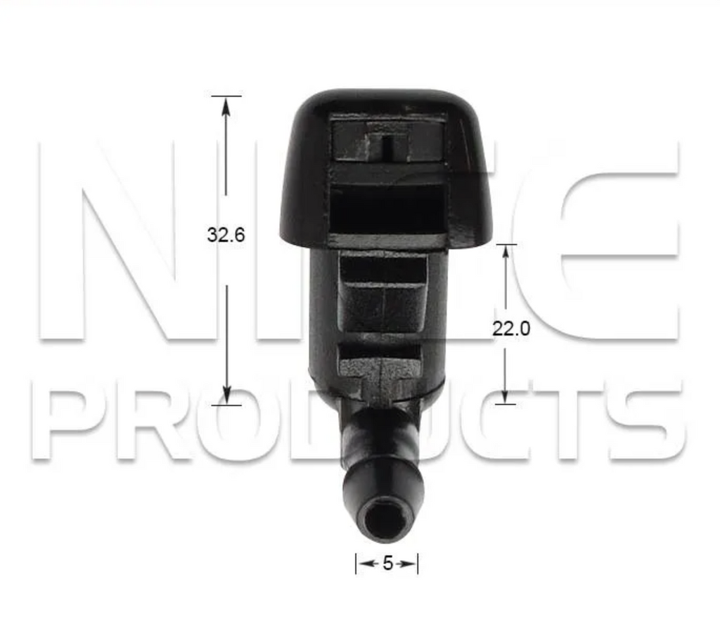 2x Windscreen Wiper Nozzle SprayerJet for Ford Focus LT | 05/05 - 05/08