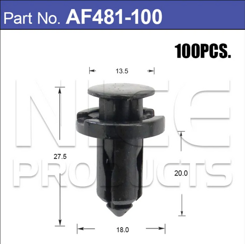 AF481-100 Trim Fasteners – Bag of 100