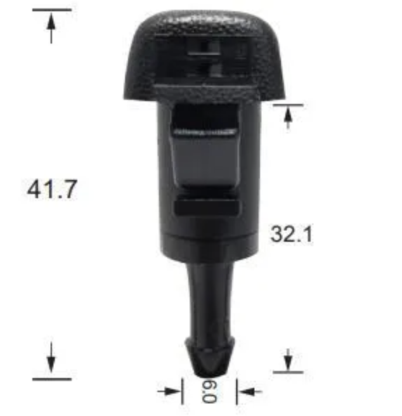 2x Windscreen Wiper Nozzle SprayerJet for Kia Carnival YP | 02/15 - 09/20