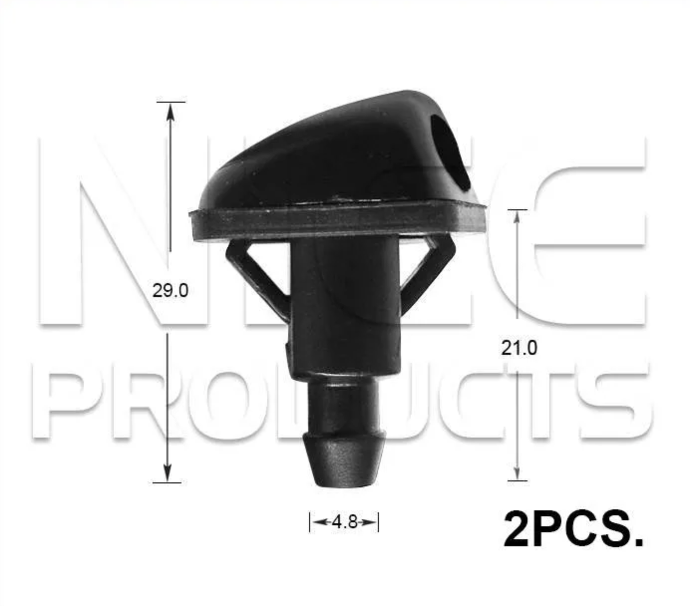2x Windscreen Wiper Nozzle SprayerJet for Suzuki Jimny | 1998 - 2000