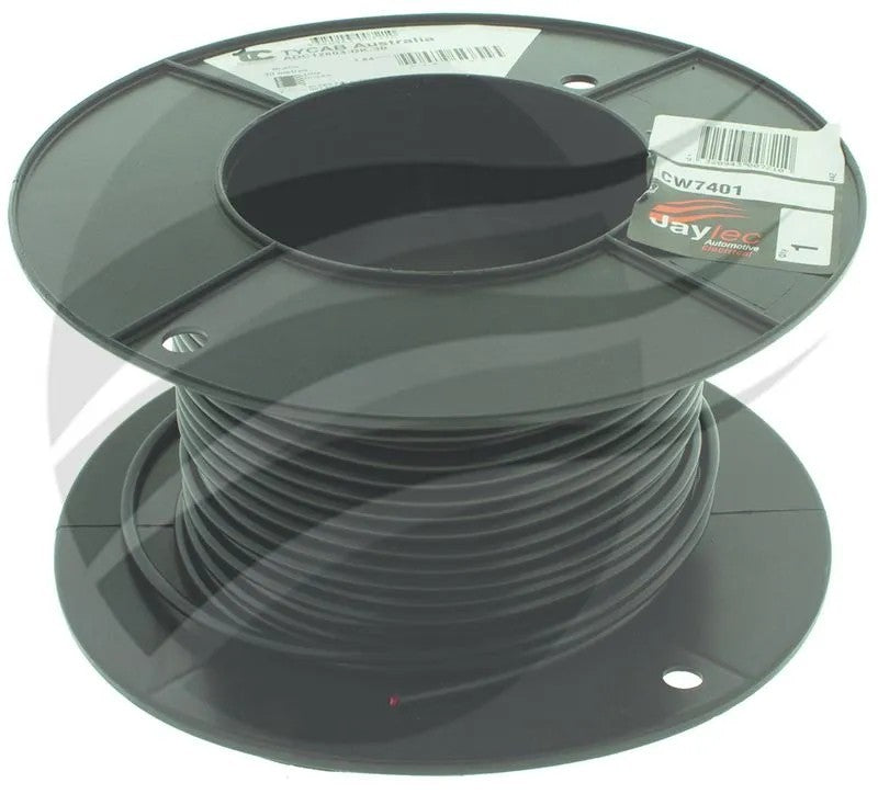 Tycab 4mm Single Core Gas Cable Red With Black Sheath 30m (23 / 0.32)