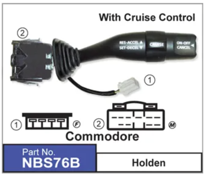 Indicator Switch For Holden Commodore VX2 VY VZ Cruise Control - NEW