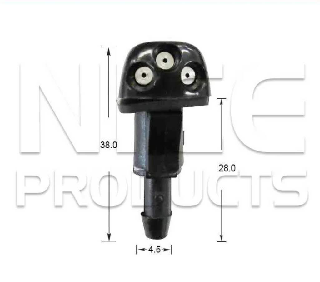2x Windscreen Wiper Nozzle SprayerJet for Hyundai iLoad | 02/08 - 2022