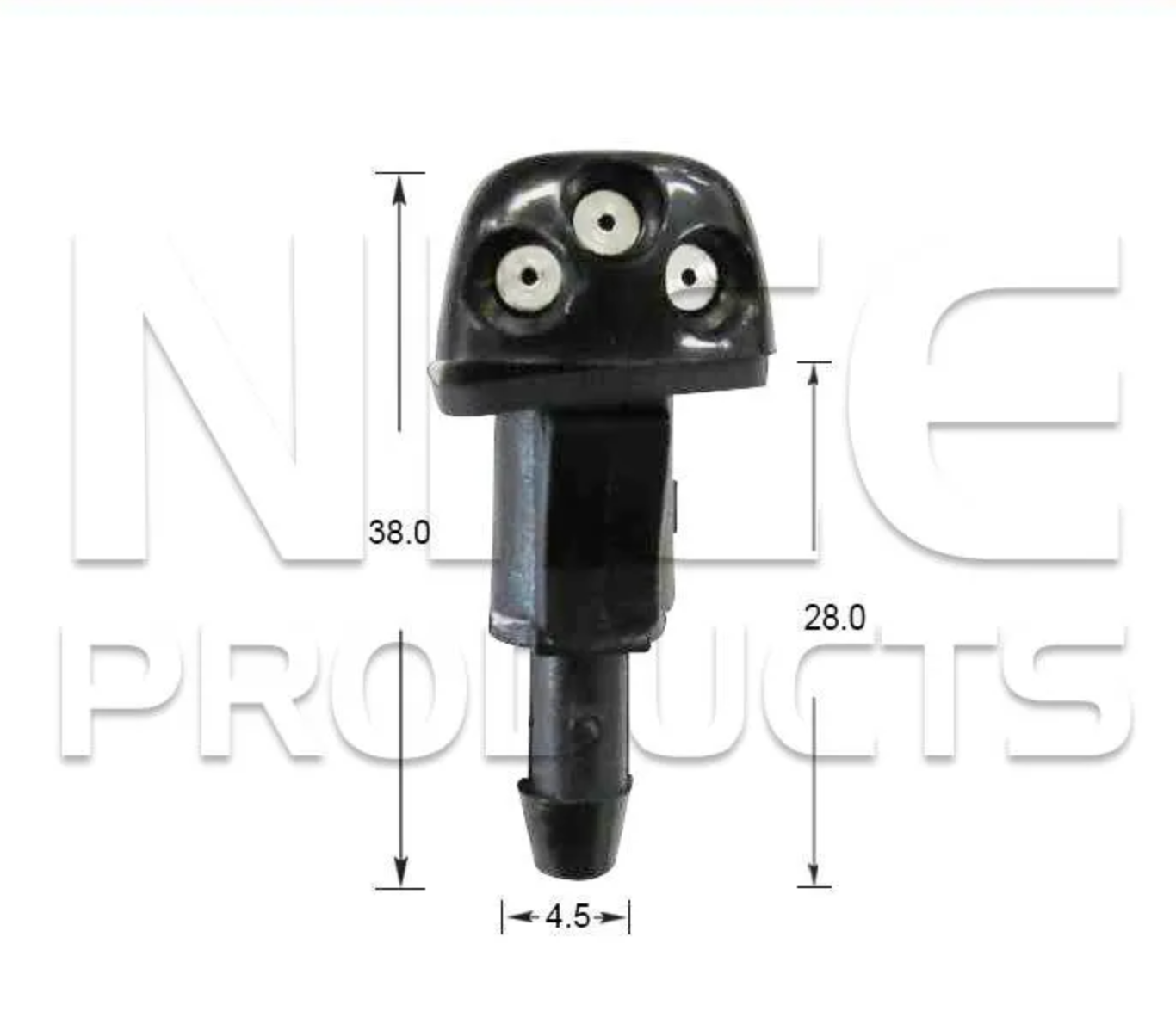 2x Windscreen Wiper Nozzle SprayerJet for Hyundai iLoad | 02/08 - 2022