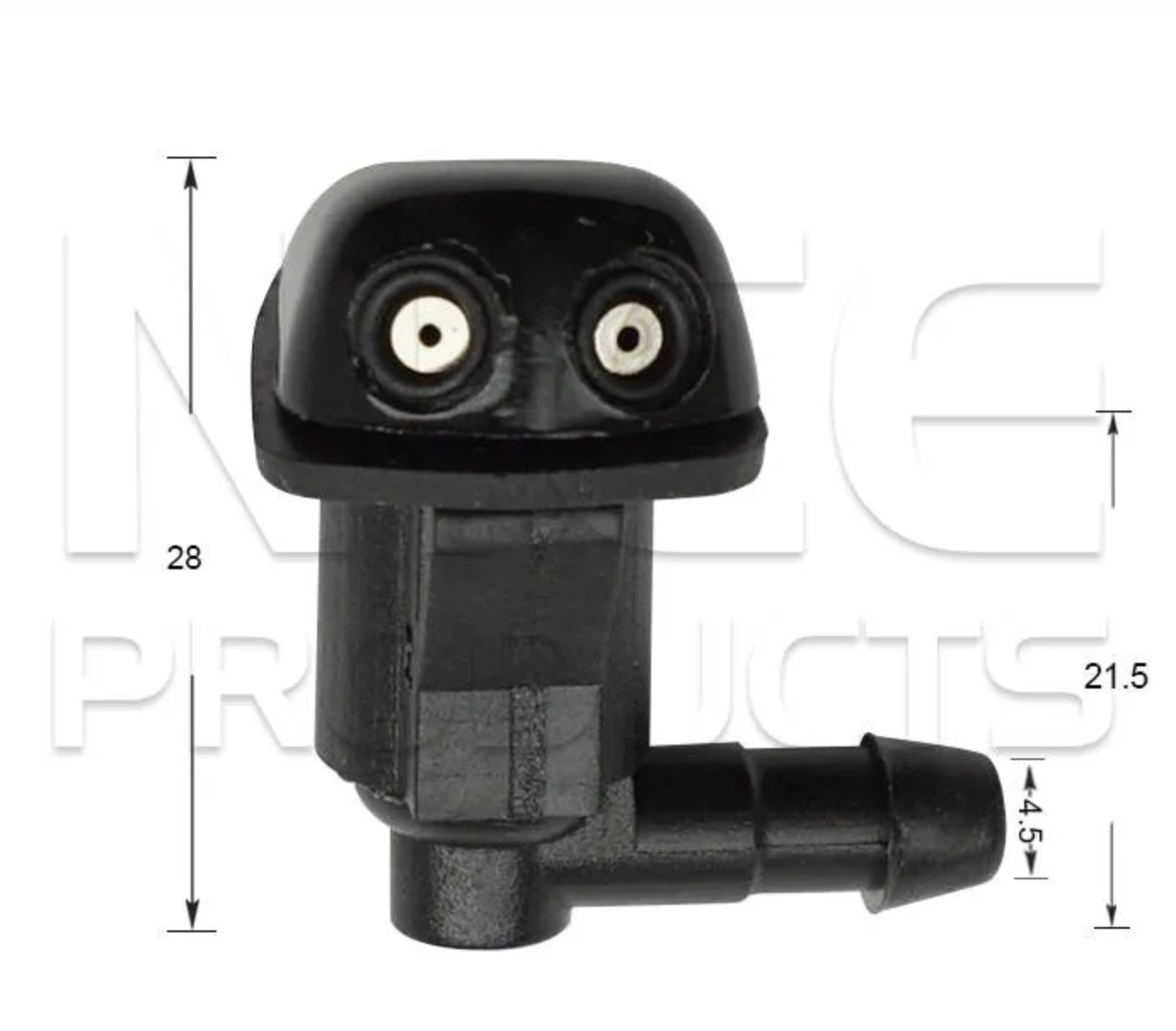 2x Windscreen Wiper Nozzle SprayerJet for Holden Barina TK Sedan | 04/05 - 03/12