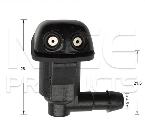 2x Windscreen Wiper Nozzle SprayerJet for Holden Barina TK Sedan | 04/05 - 03/12