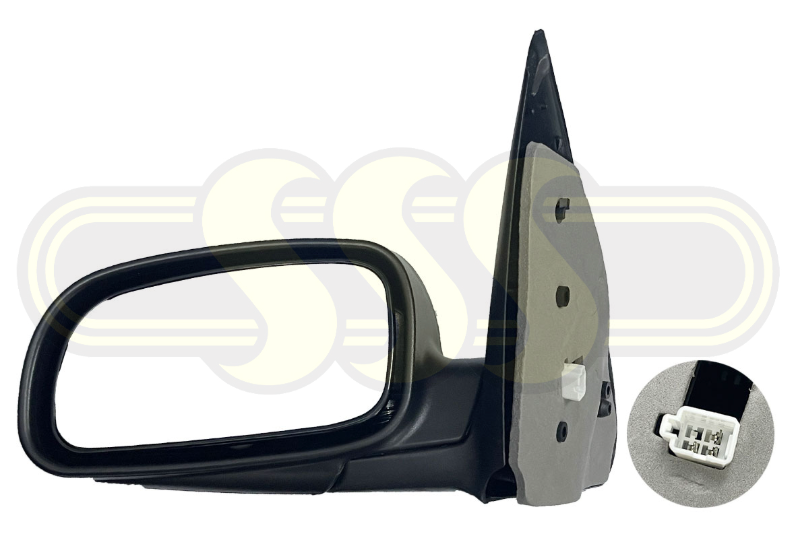 PASSENGER SIDE LEFT DOOR MIRROR FOR BA BF FAIRMOUNT FORD FALCON NEW BLACK - NEW