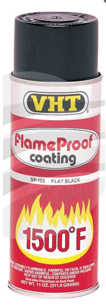 2 x VHT Flame Proof High Heat Coating Header And Exhaust Spray Paint Black SP102