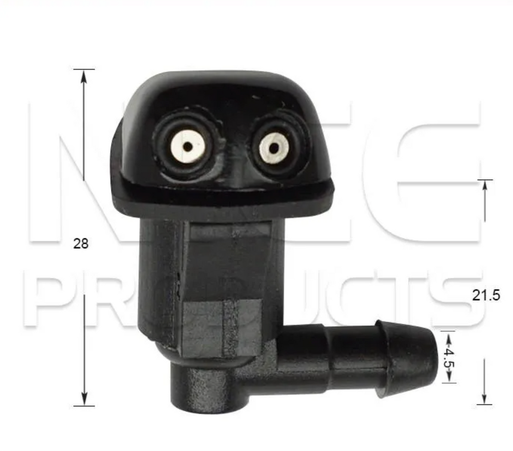 2x Windscreen Wiper Nozzle SprayerJet for Mazda 3 BK All | 06/02 - 06/16