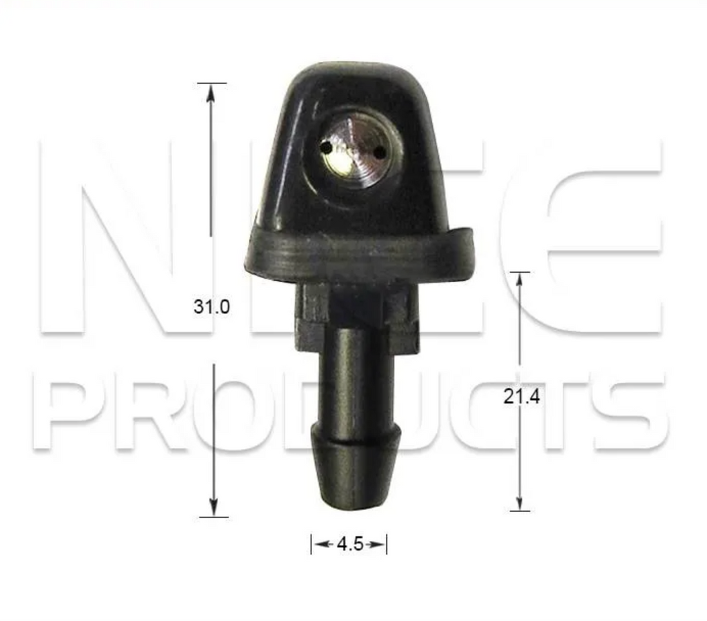 2x Windscreen Wiper Nozzle SprayerJet for Mitsubishi 300ZX | 02/87 - 07/97