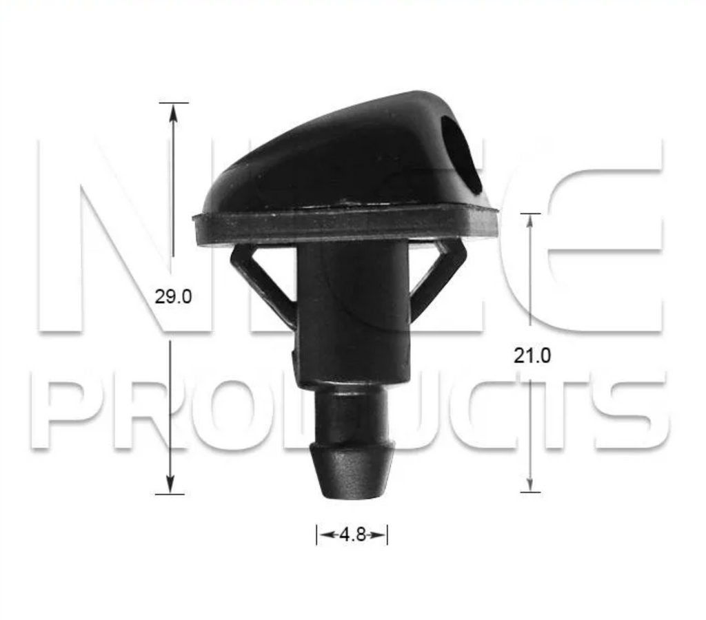 2x Windscreen Wiper Nozzle SprayerJet for Holden Barina TK | 04/05 - 03/12