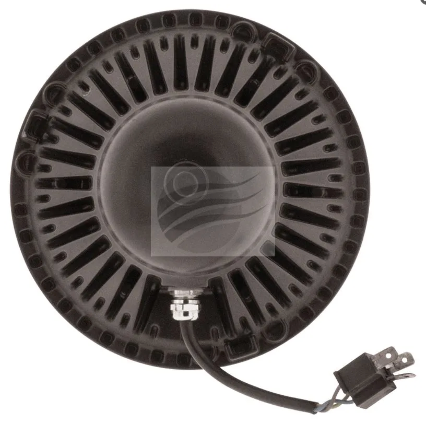 7 Inch Headlight 9-36V High or Low Beam Black Face 7 LEDs - 65 Watt