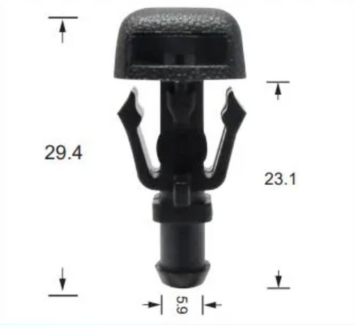2x Windscreen Wiper Nozzle SprayerJet for Ford Falcon AU II | 04/00 - 08/02