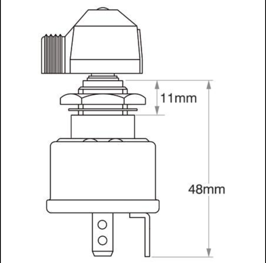 Cole Hersee Ignition Switch Off - Ign - Start (Contacts Rated 20A @ 12V)