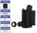Front Windscreen Washer Pump for Hyundai Lavita (05/01 – 12/05)