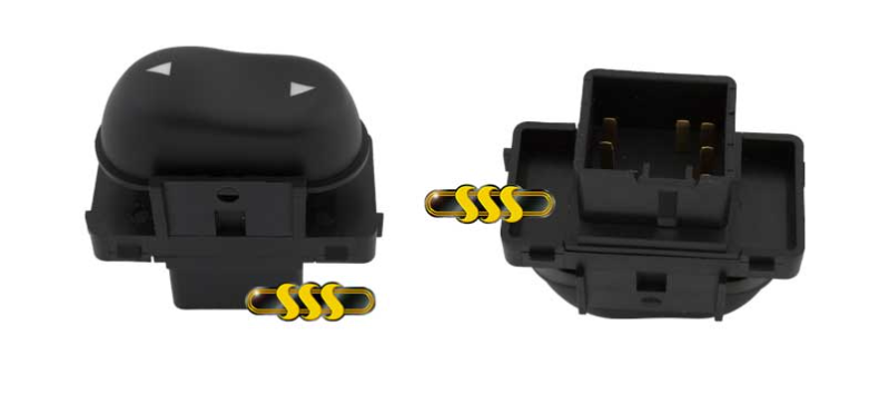Ford AU Falcon Fairmont Fairlane Single Window Switch 7 pin type 1998-2002