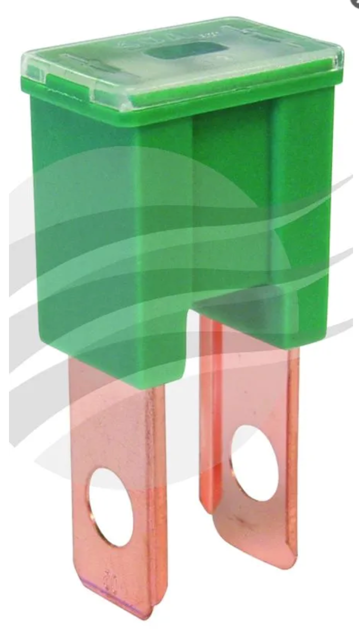 Jaylec MALE FUSIBLE LINK 40amp STRAIGHT GREEN - FL1040