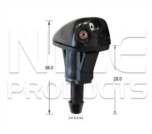 2x Windscreen Wiper Nozzle SprayerJet for Hyundai Santa Fe SM | 05/06 - 04/13