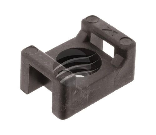 5x Jaylec CT4015BL Cable Tie Mount Screw Down H7 x L15 x W10mm 10 Pack