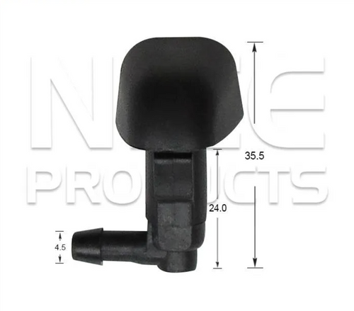 2x Windscreen Wiper Nozzle SprayerJet for Ford Focus LR | 10/98 - 04/05