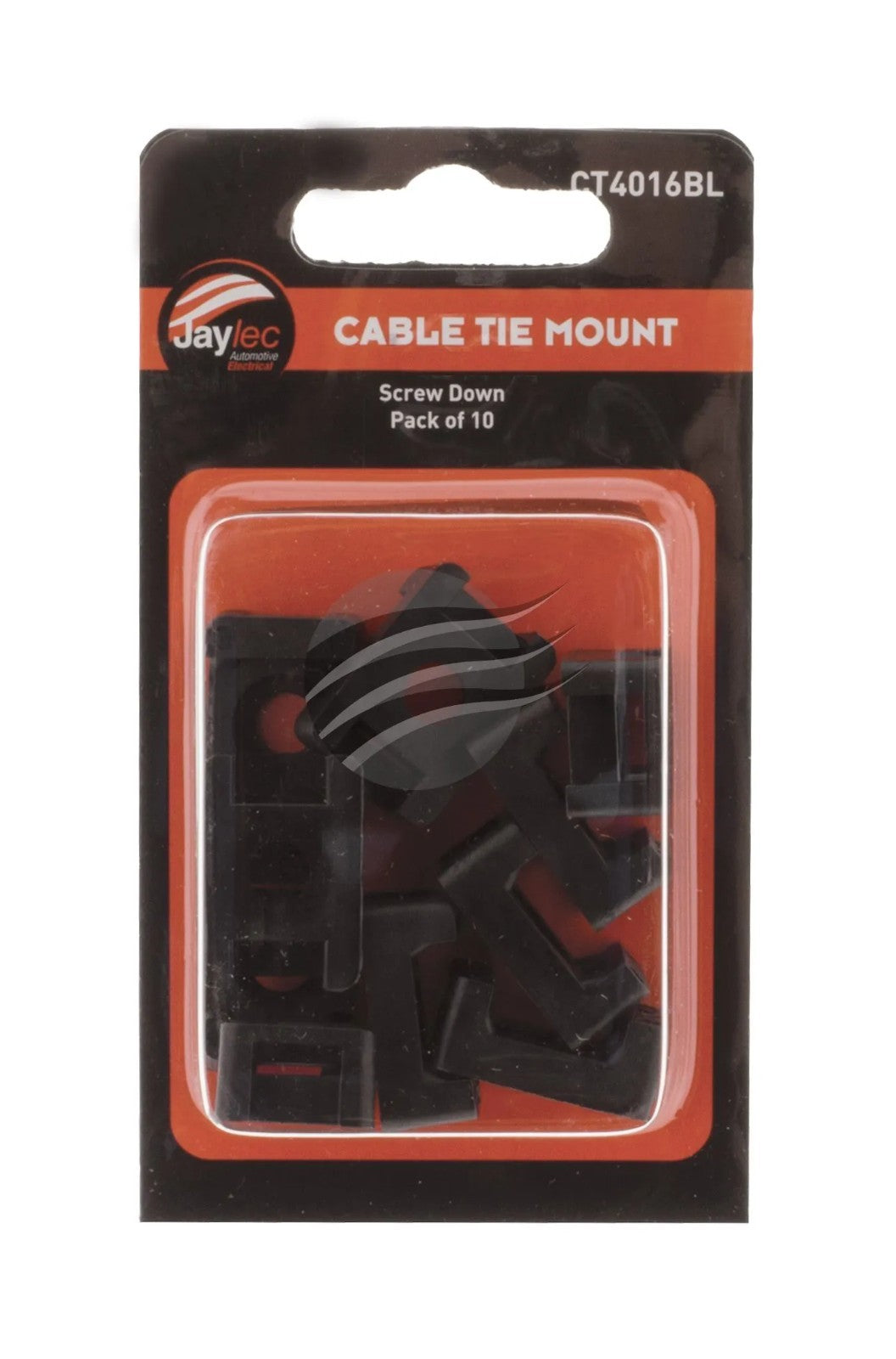 10x - 10 CABLE TIE MOUNT SCREW DOWN H9.8mm x L23mm x W16mm