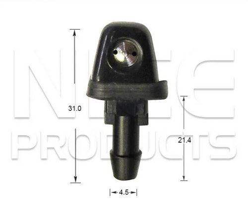 2x Windscreen Wiper Nozzle SprayerJet for Ford Fairlane NU | 08/98 - 09/03