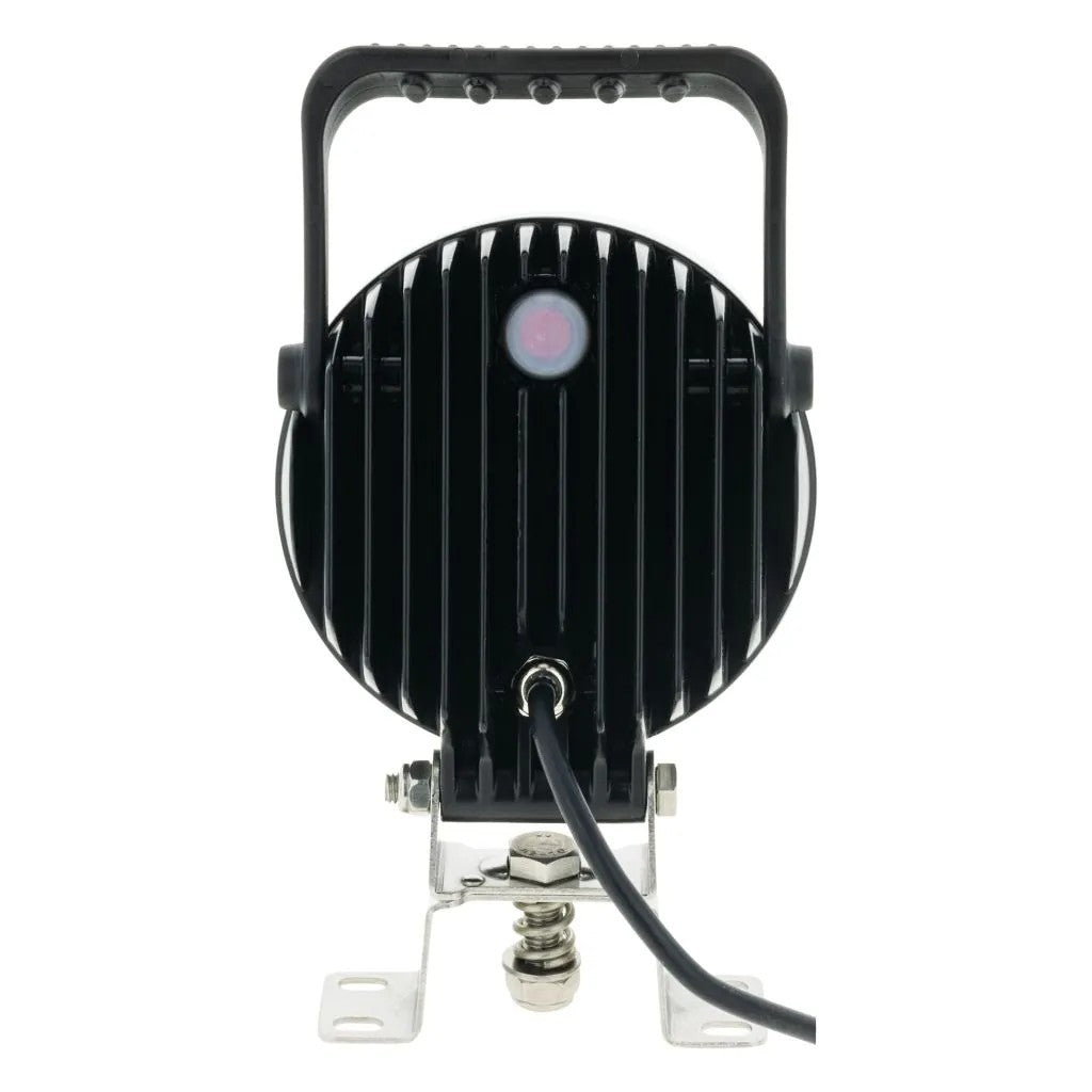 Ignite Led Round Worklamp Flood Beam With Handle & Switch 9-36V 54W (IWL9654F)