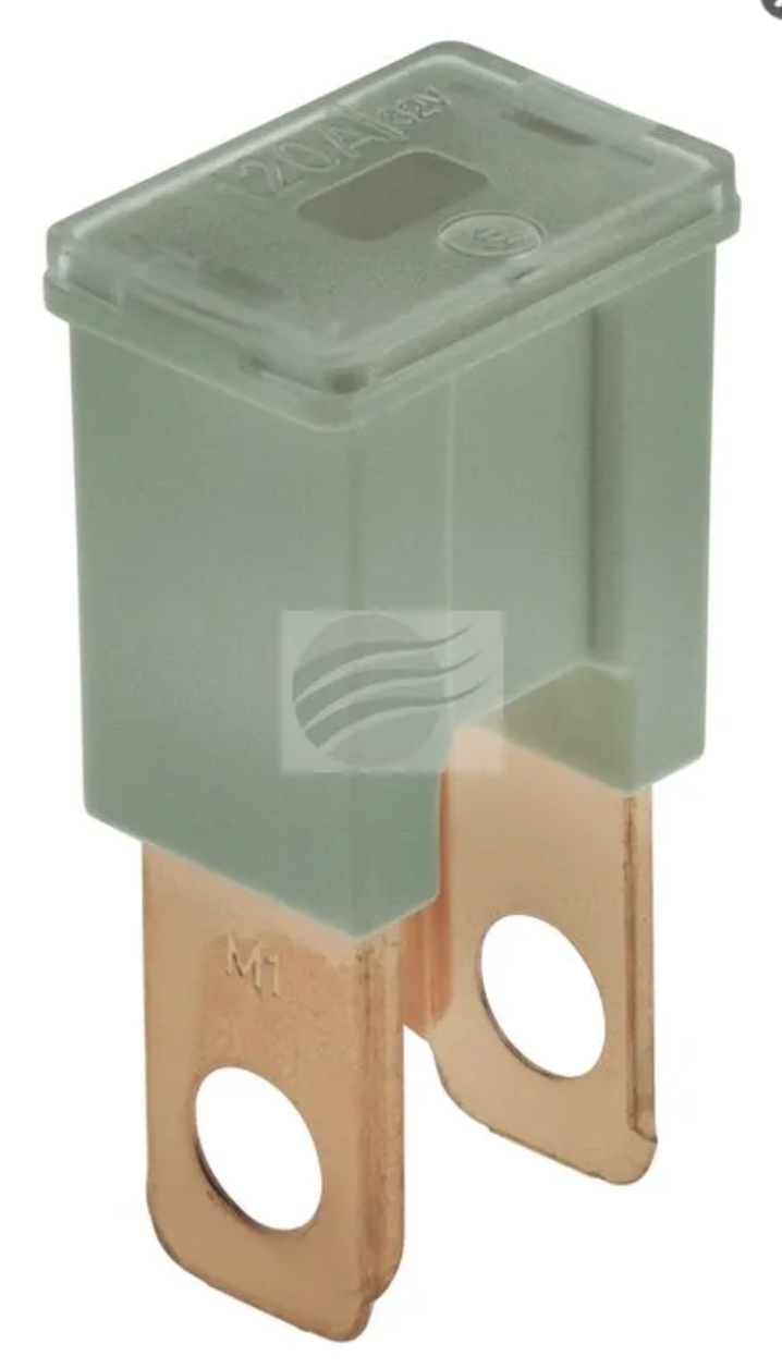 Jaylec MALE FUSIBLE LINK 120amp STRAIGHT WHITE - FL1120
