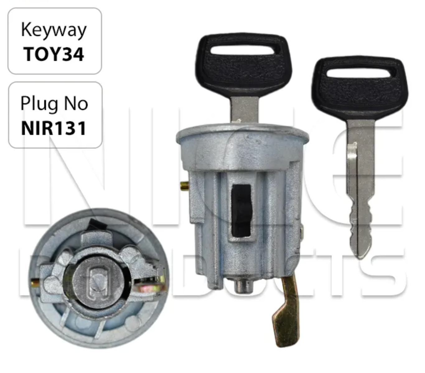 Ignition Barrel & Key suitable for Landcruiser FJ40 FJ45 FJ55 No Steering Lock