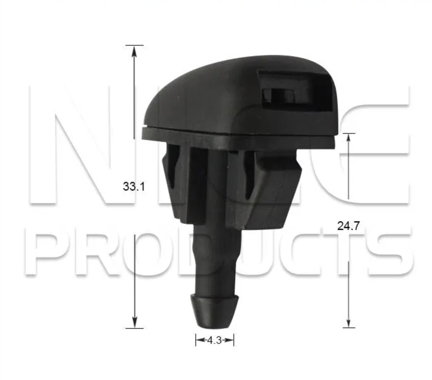 2x Windscreen Wiper Nozzle SprayerJet for Subaru XV | 01/12 - 05/17
