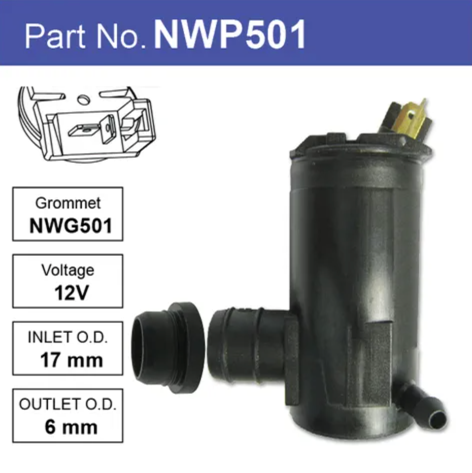 Windscreen Wiper Washer Pump for Ford Territory SY 11/05-01/11 - NWP501