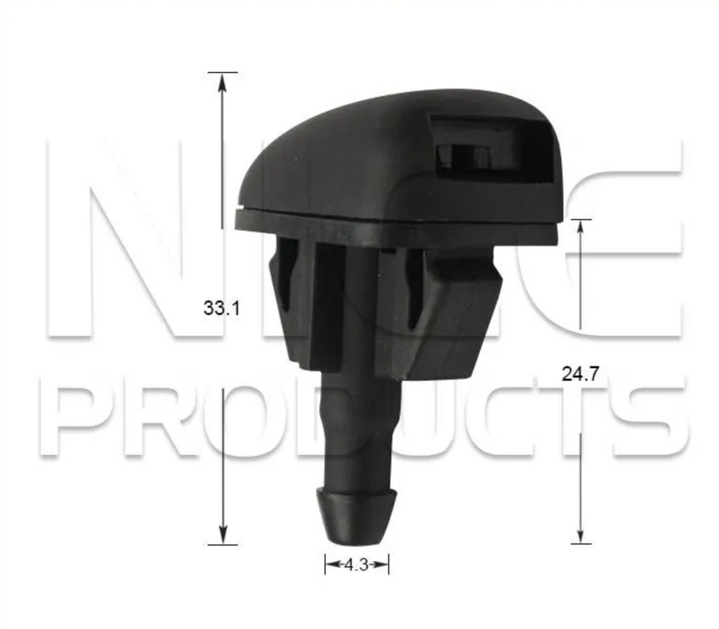 2x Windscreen Wiper Nozzle SprayerJet for Honda Insight ZE | 12/10 - 03/14