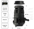 Rear Windscreen Washer Pump for Daihatsu Wake (11/14 – 08/22)