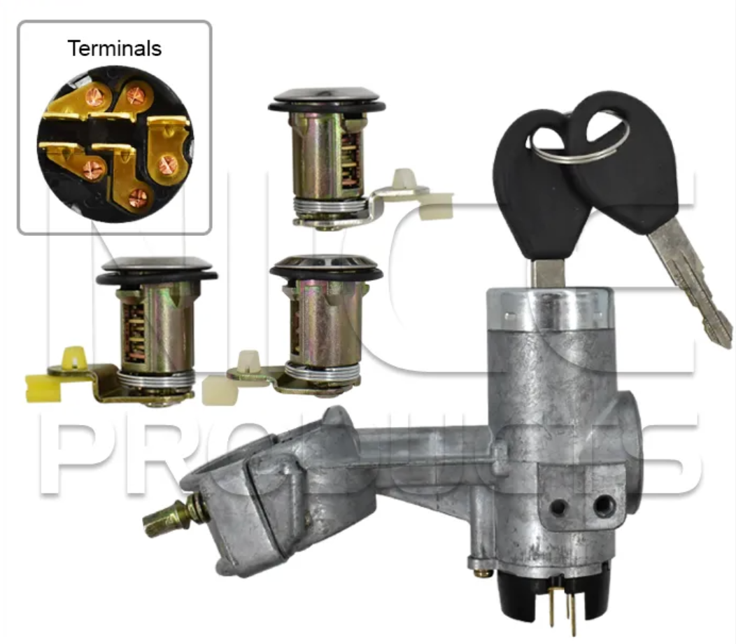 Ignition Barrel & Door Lock Kit for Subaru Leone Sedan AB (10/80 – 04/85)