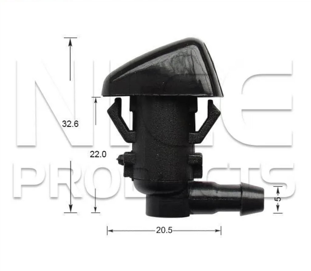 2x Windscreen Wiper Nozzle SprayerJet for Ford Focus LT | 05/05 - 05/08