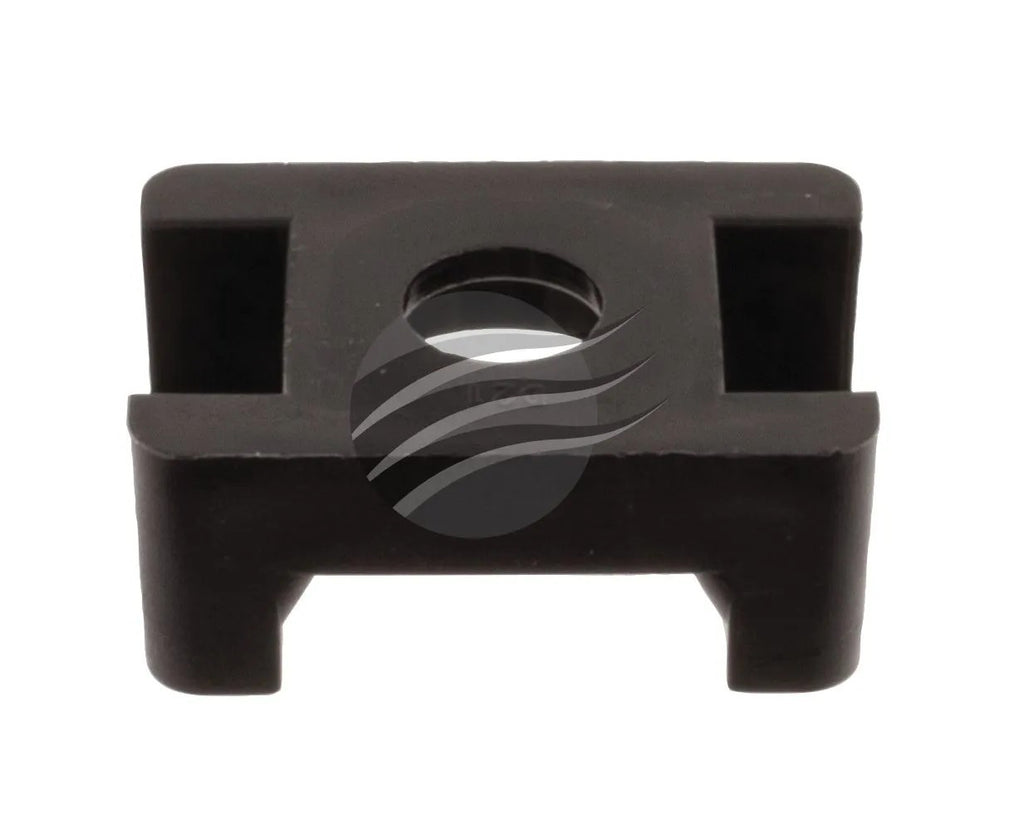 10x - 10 CABLE TIE MOUNT SCREW DOWN H9.8mm x L23mm x W16mm