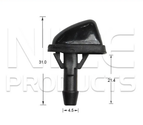 2x Windscreen Wiper Nozzle SprayerJet for Ford Falcon AU | 08/98 - 04/00