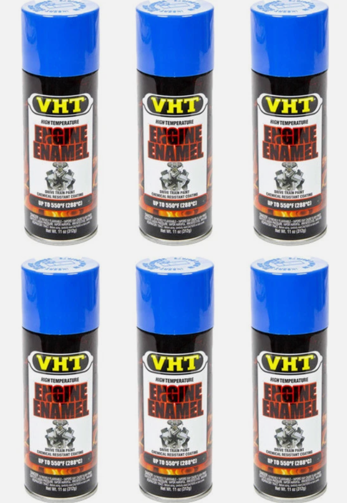 6 x VHT Engine Enamel High Heat Paint For Ford Light Blue - SP134