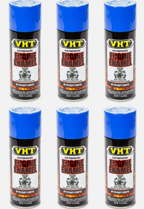 6 x VHT Engine Enamel High Heat Paint For Ford Light Blue - SP134