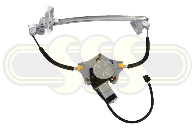 Door Window Regulator Left Hand Front Square Plug Type Electric With Motor