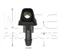2x Windscreen Wiper Nozzle SprayerJet for Nissan Patrol GQ | 02/88 - 12/97