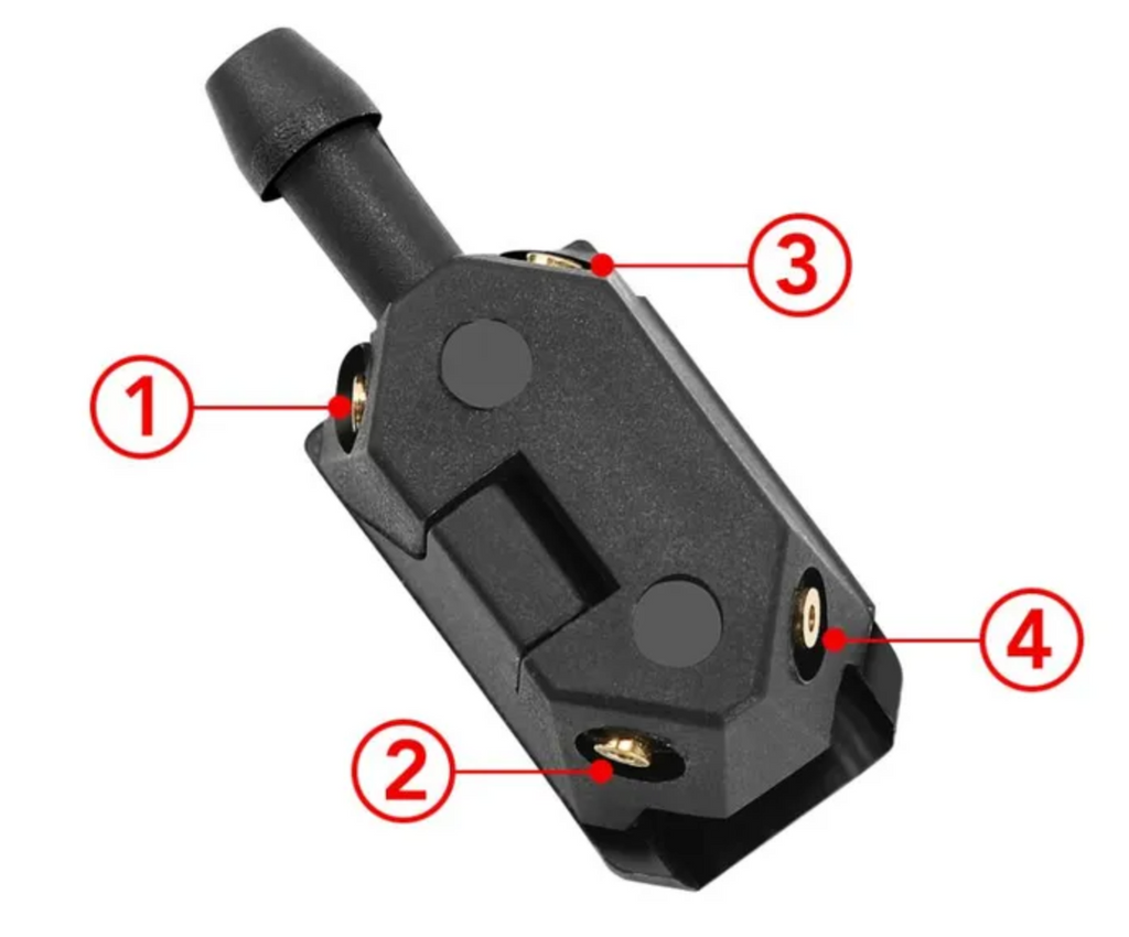 2x Windscreen Wiper Nozzle SprayerJet for Suzuki Vitara LY | 09/15 - 2023