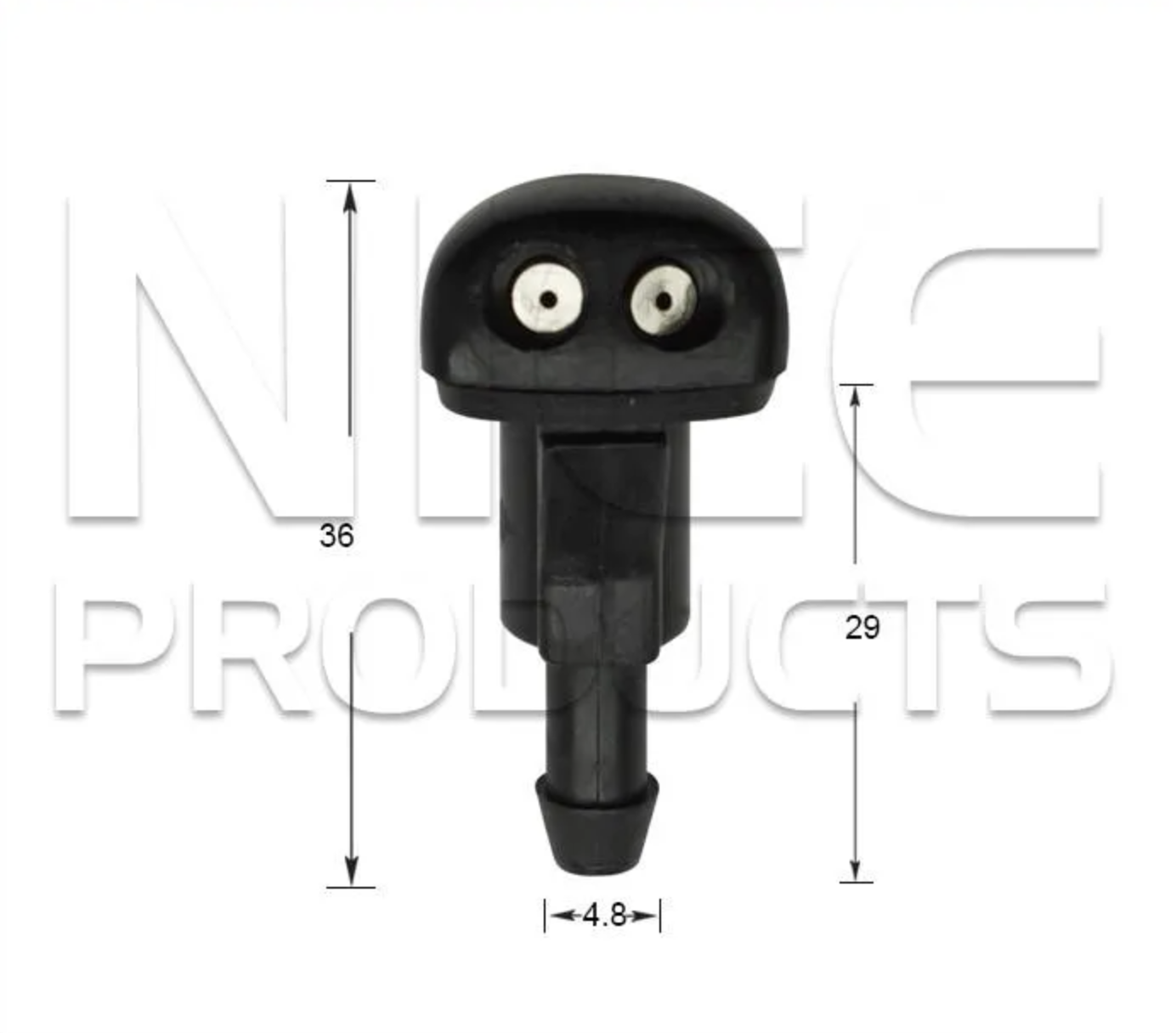 2x Windscreen Wiper Nozzle SprayerJet for Kia Rio BC | 04/00 - 06/05