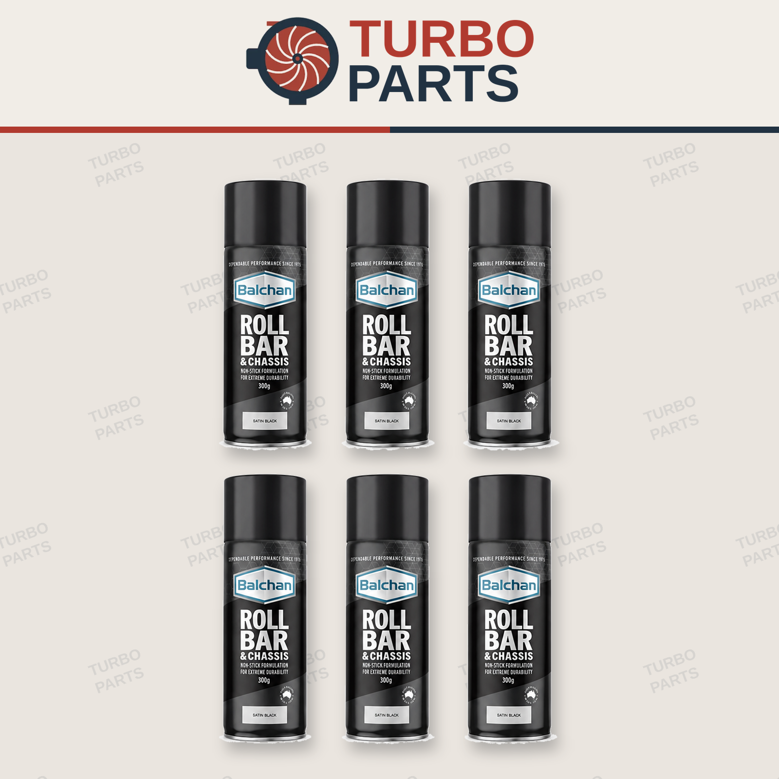 6x Satin Black Balchan Roll Bar and Chassis Epoxy Paint (Int with VHT SP671)
