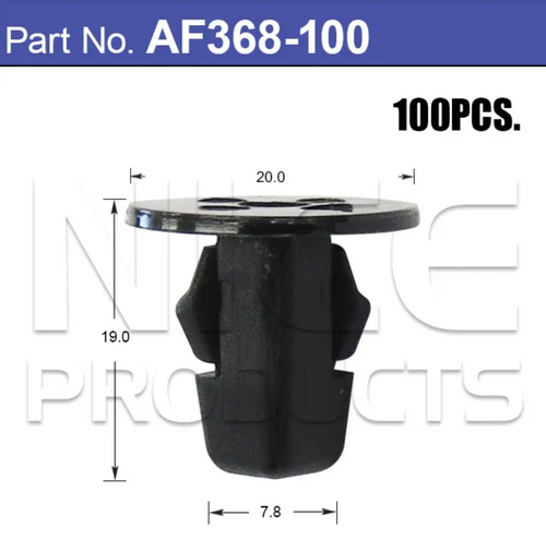 AF368-100 Trim Fasteners – Bag of 100