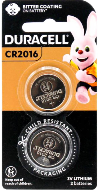 DURACELL Lithium CR2016 BATTERIES Original Sealed 4 Pack - NEW